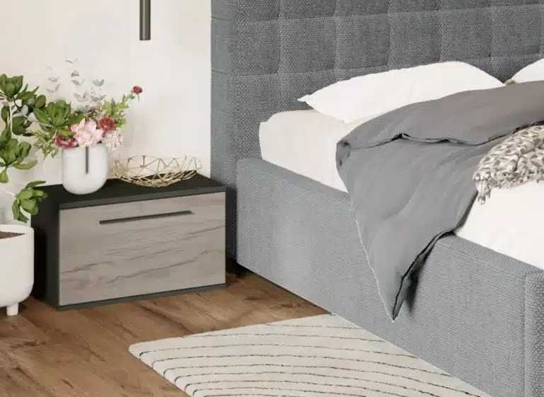 Set Mobila Dormitor Gri Noce C14 - Transport Gratuit in 4-10 zile