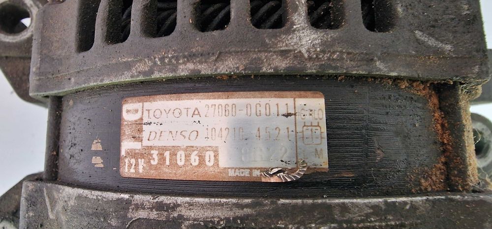 Генератор Алтернатор Toyota Avensis Corolla Verso Rav4 Auris 2.2