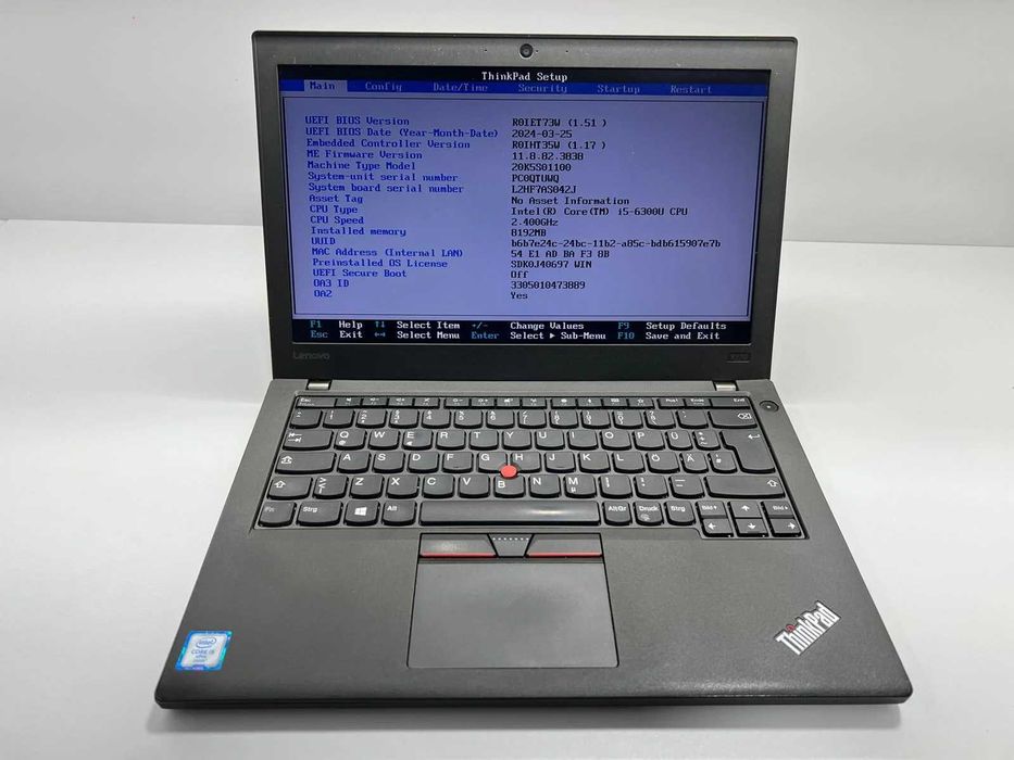 Laptop SH Lenovo Thinkpad X270 i5-6300U SSD 240GB