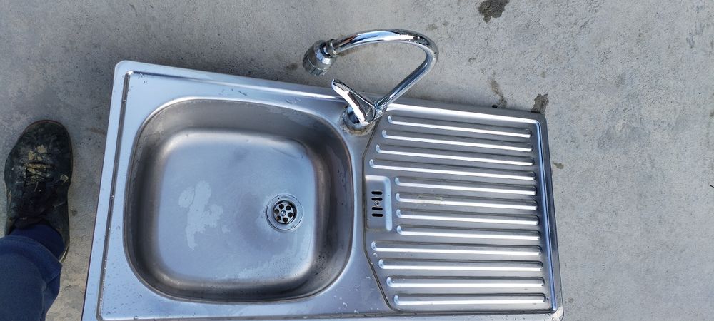 Chiuveta inox +baterie