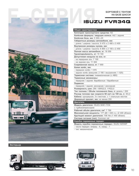 ISUZU FVR34Q Bortli tent Muddatli to'lov 18 oygacha