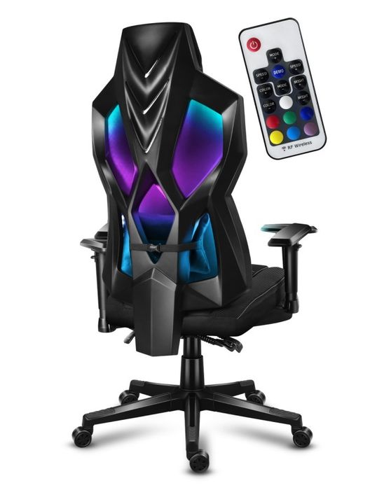Scaun de birou Huzaro Combat 6.2 RGB, Negru