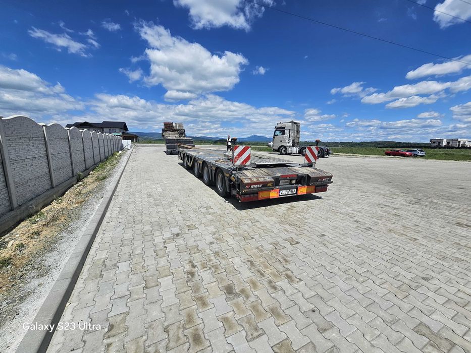2021 low loader semitrailer Kassbohrer  4 axe , extensibil 7M