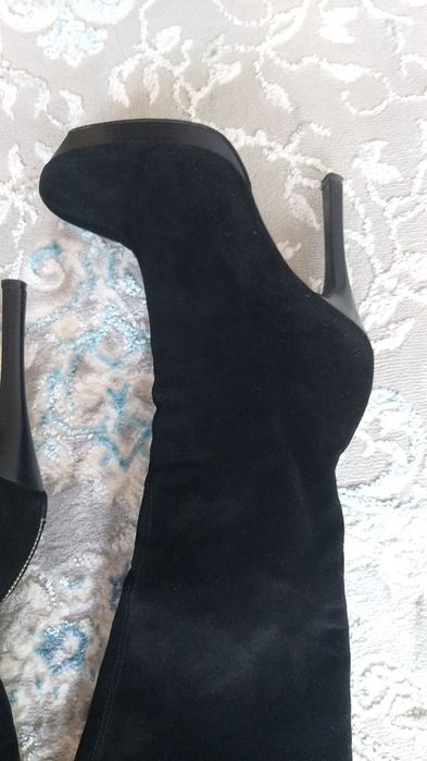 Осенние сапоги на каблуках