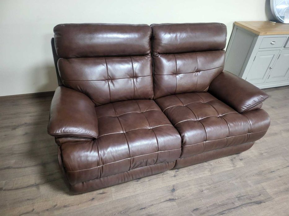 Кафяв кожен комплект дивани две двойки La-z-boy
