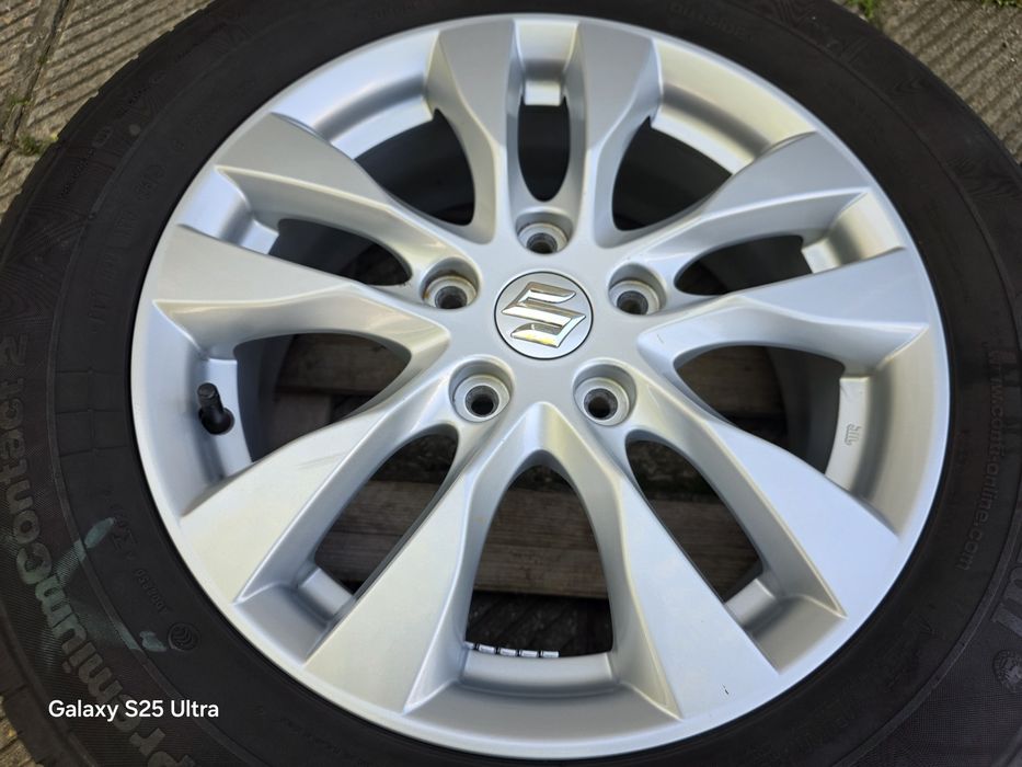 Лети джанти 16ки 5х114.3 Suzuki + летни гуми 205/60/16 Continental