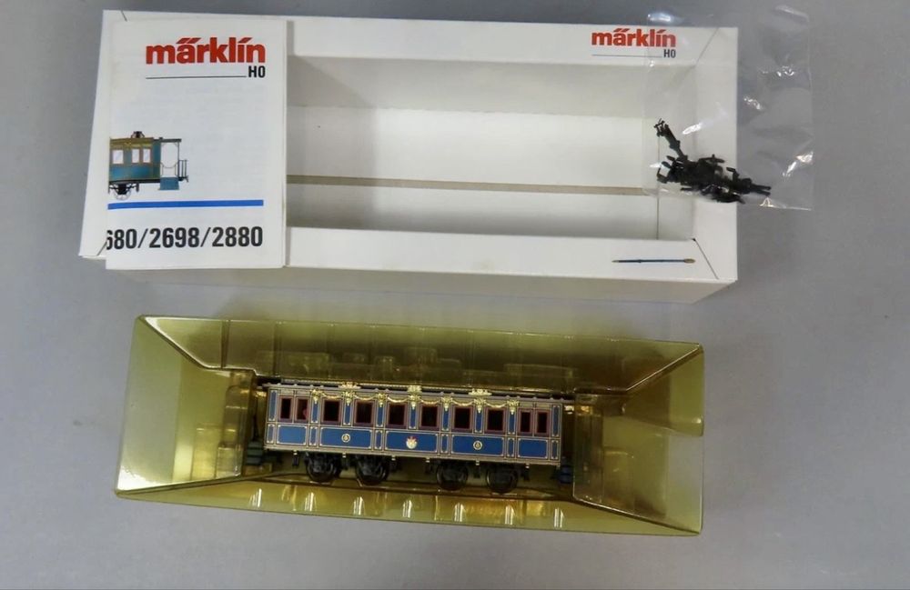 Vand Marklin set vagoane de tren regal Konig Wilhelm Zug HO AC analog.