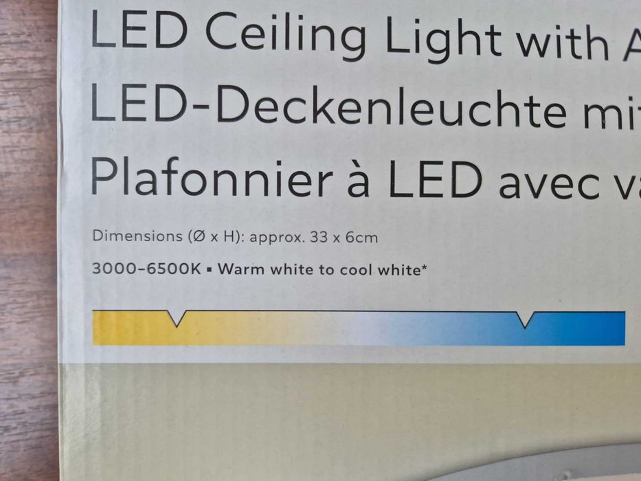Plafoniera Livarno, dimabila, jocuri de culori,telecomanda, 21w, 2400lum