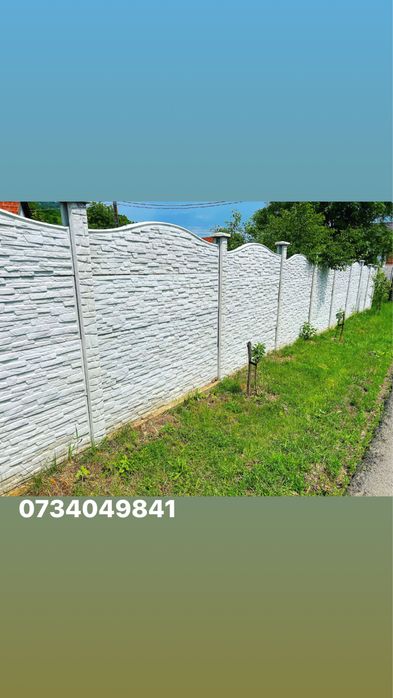 Gard din placi de beton