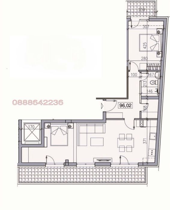 2-Стаен апартамент, Модерно предградие, гр. София