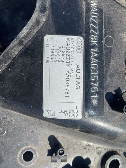 Motor 2.0 diesel CAGA Audi A4/B8 , fara anexe 400 euro