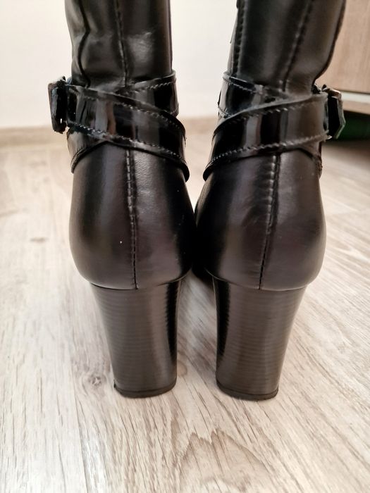 Botine de dama, piele naturala