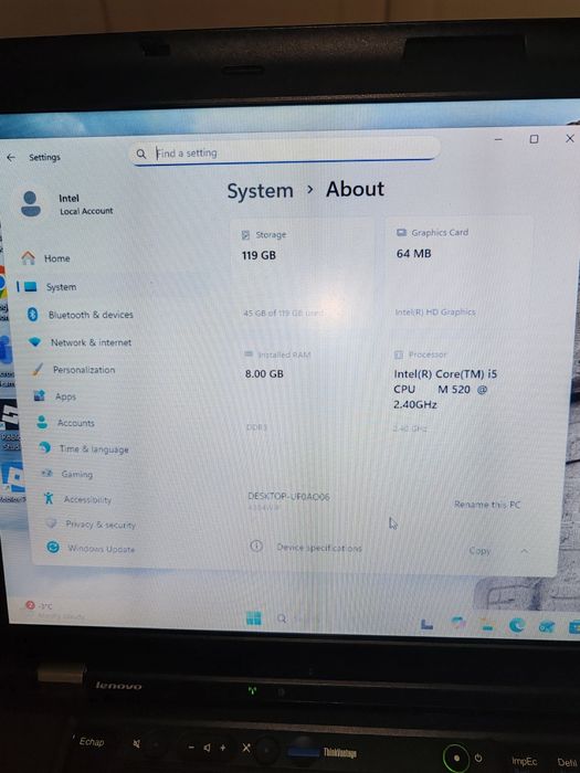 Vând laptop Lenovo T510