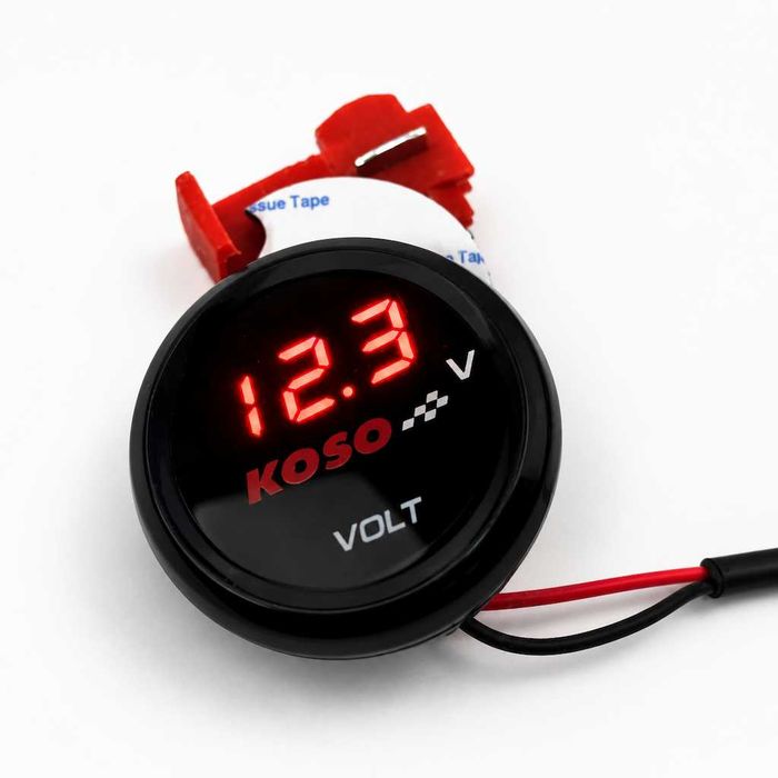 Дигитален волтметър за автомобил, мотор, ATV - 12V/ KOSO