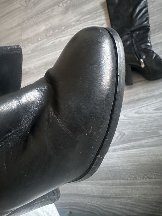 Продам кожанные сапоги ЗИМА