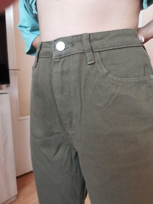 Blugi de dama culoare caki