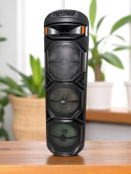 Караоке колонка bluetooth ZQS8302, с беспроводным микрофоном, 80 см