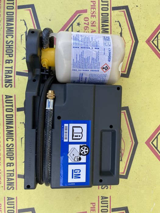 Kit pana compresor auto umflat roti GM Opel 180W 12Vcu husa