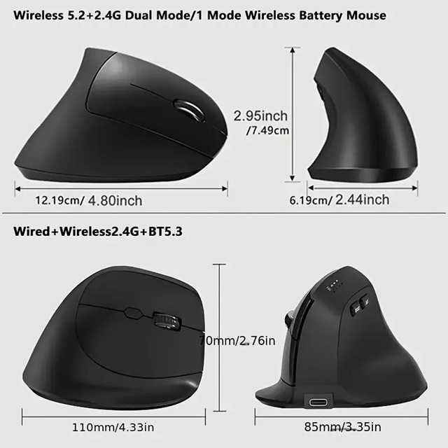 Эргономичная беспроводная мышь WOWSSYO. Новая. Продам или ОБМЕН.