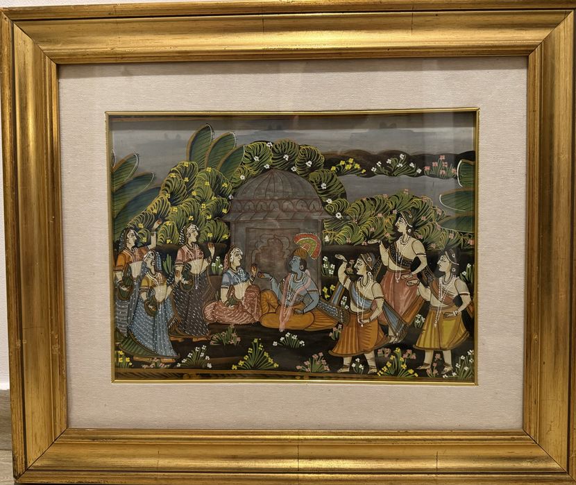 Tablou Oriental- Pictura Manuala pe Matase 60x50