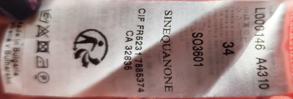 Salopeta eleganta Sinequanone Paris 34 noua cu eticheta