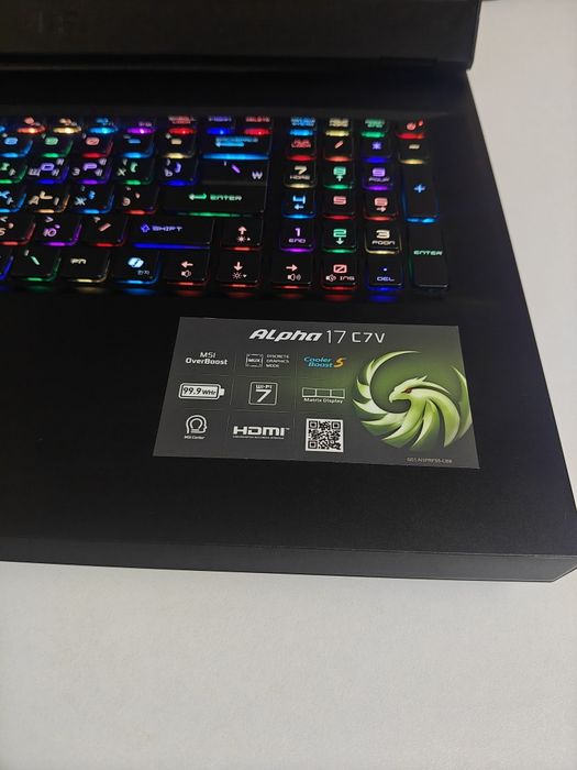 MSI Alpha 17 RTX 4070 + Ryzen 9 7945HX 2k 240Hz 16/1Tb