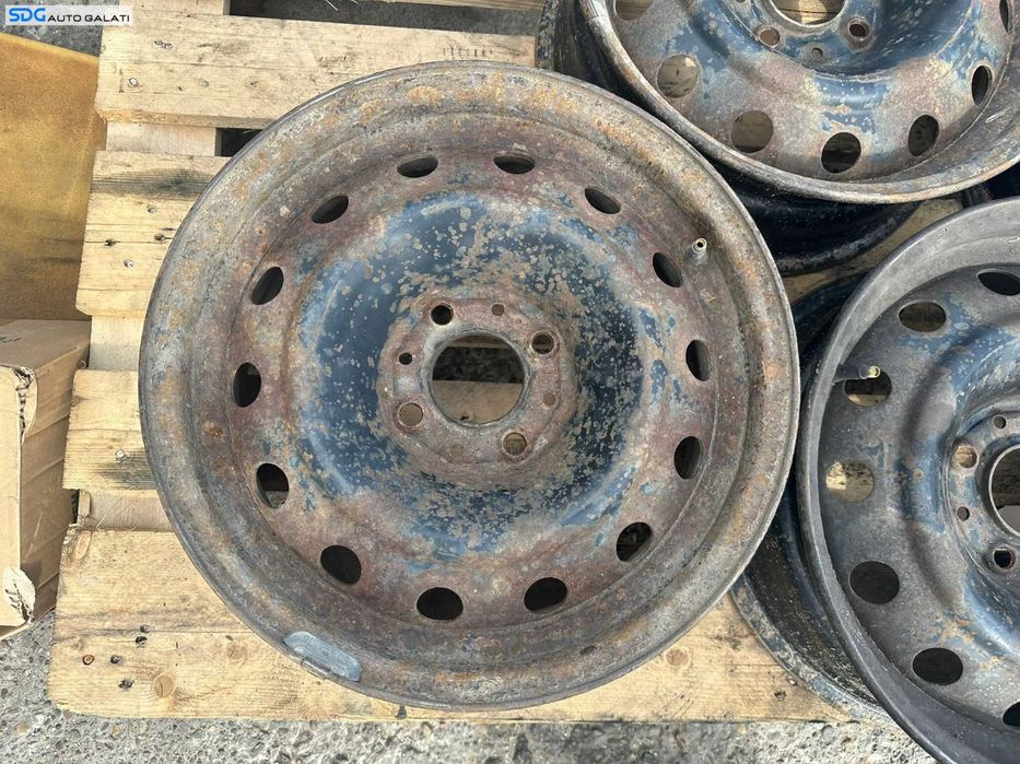 Set 4 Jante Roti Tabla 15 R15 Peugeot Partner 2002 - 2008 Cod 2150740 [X4046]