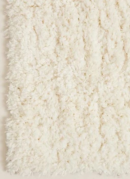 Covor alb pufos Zara Home 200x300 cm