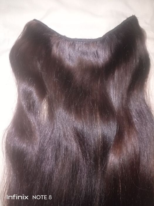 Tabiy soch nareshka 50 sm yuvish, bo'yash,dazmol qilsh mumkin