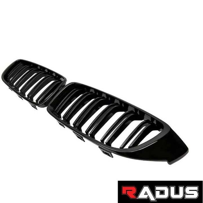 Grile Duble pentru BMW Seria 4 F32, F33, F36, 2013 - 2017 Negru Lucios