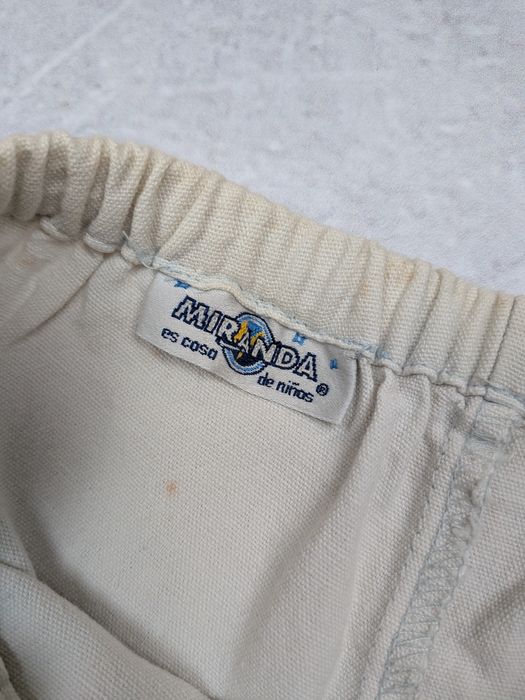 Pantaloni Scurti Miranda Spain Bumbac & In Crem cu Broderie Copii 4-5