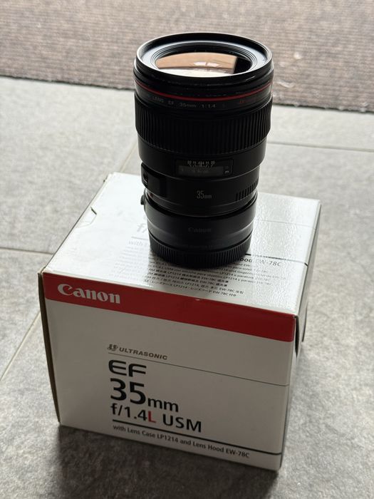 Canon 35 mm f/1.4 EF + adaptor