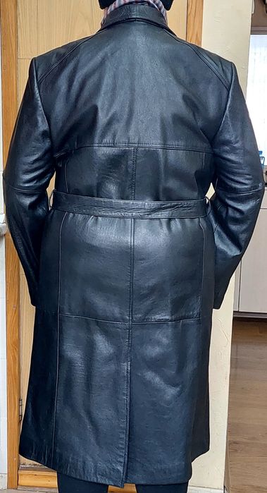Плащ. Кожаный 50-52