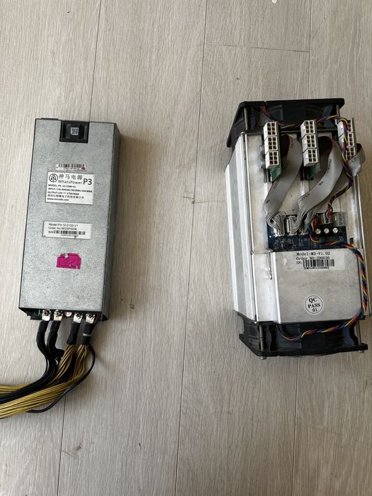 Продам Whatsminer M3 + Блок питания P3 2100W