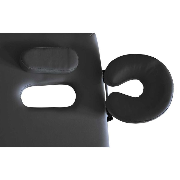 Pat cosmetica/masaj/gene, inaltime reglabila, lemn, piele ecologica