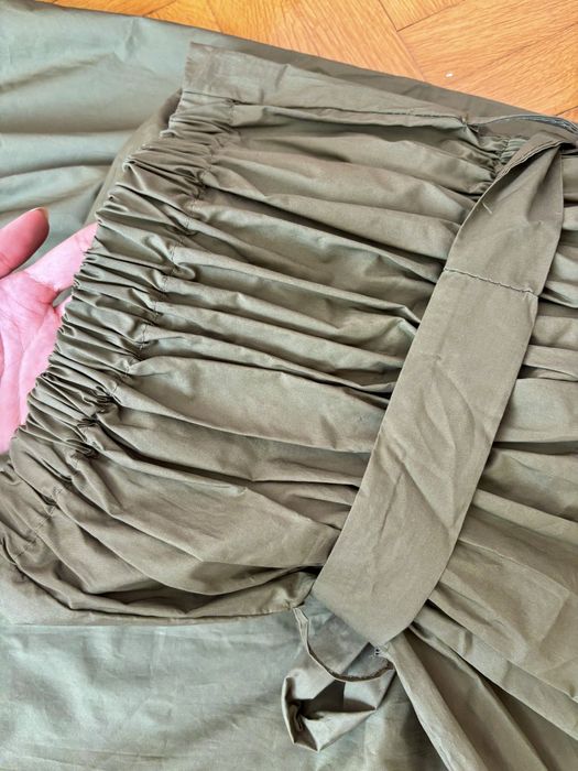 Дамски летен гащеризон в тъмно зелено LBD