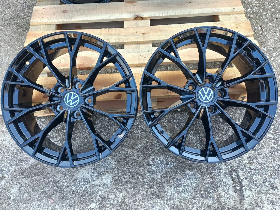 17"Vw Gtd GtiBlack Gloss 7.5j et40 Golf Passat Tiguan Touran Caddy Seat Škoda Чисто Нови