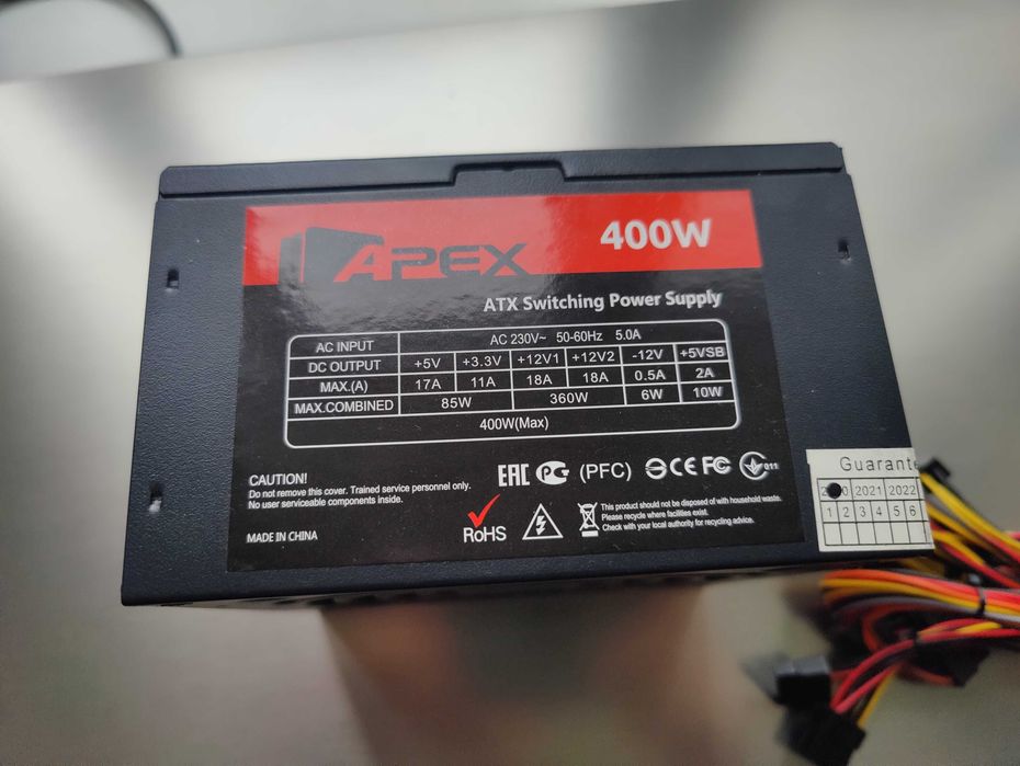 Блок питания ATX Apex 400W