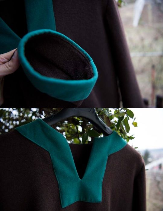 Tunică medievală - stofă