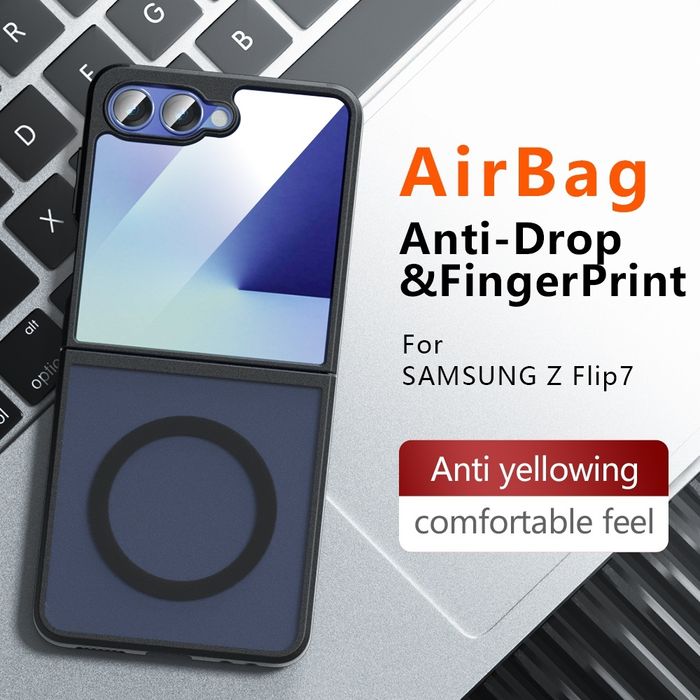 Samsung Zflip 7 силиконов кейс с MagSafe безжично зареждане