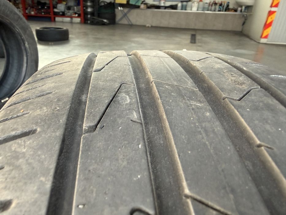 2бр. ОТЛИЧНИ Летни Гуми С Борд 205/55R/17 -HANKOOK- DOT:0221- 5.4мм.