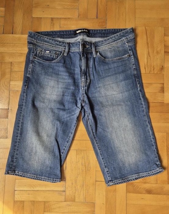 Blugi/shorts Gas, model Albert Slim, mărimea W34 (Fit W32)