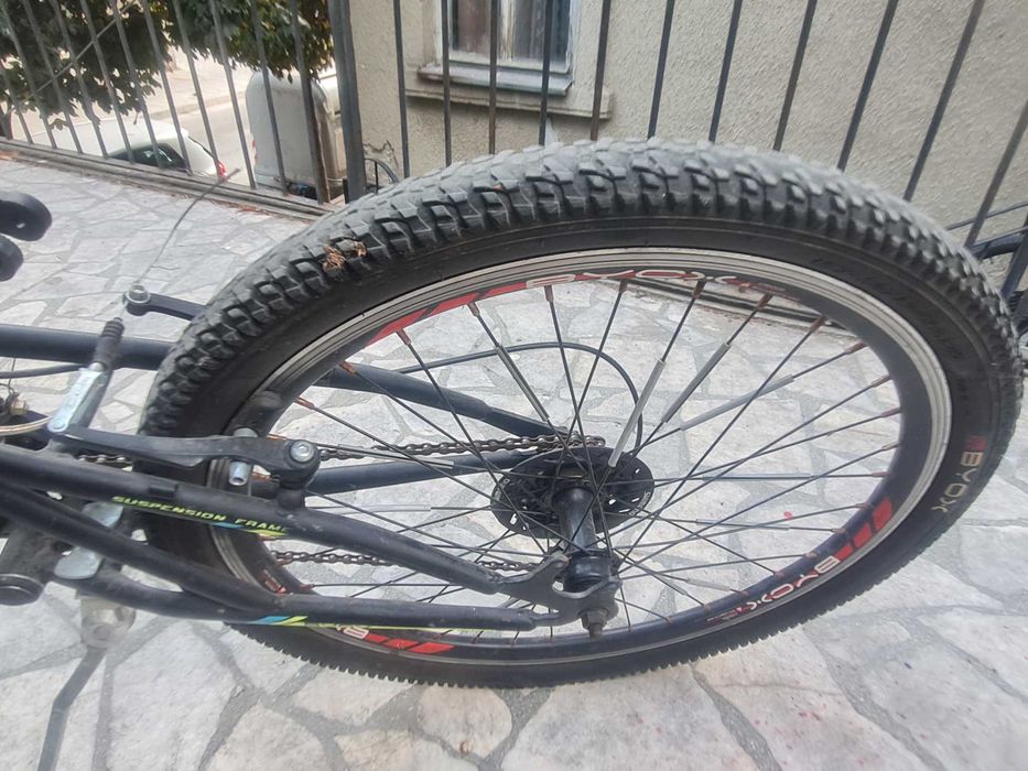 Велосипед със скорости Byox - Versus 24, черно-жълт