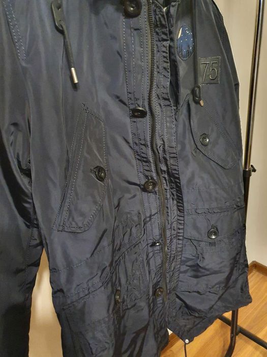 OFERTA Parka /Geaca barbati Zara interior detasabil  mar L - NOUA alba