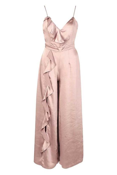 Сатенен гащеризон цвят пудра номер 38/М