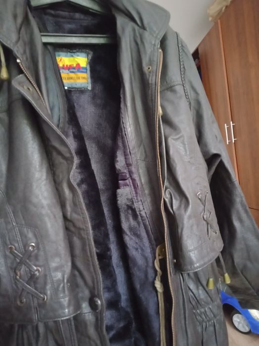 Кожаная куртка,размер XXL