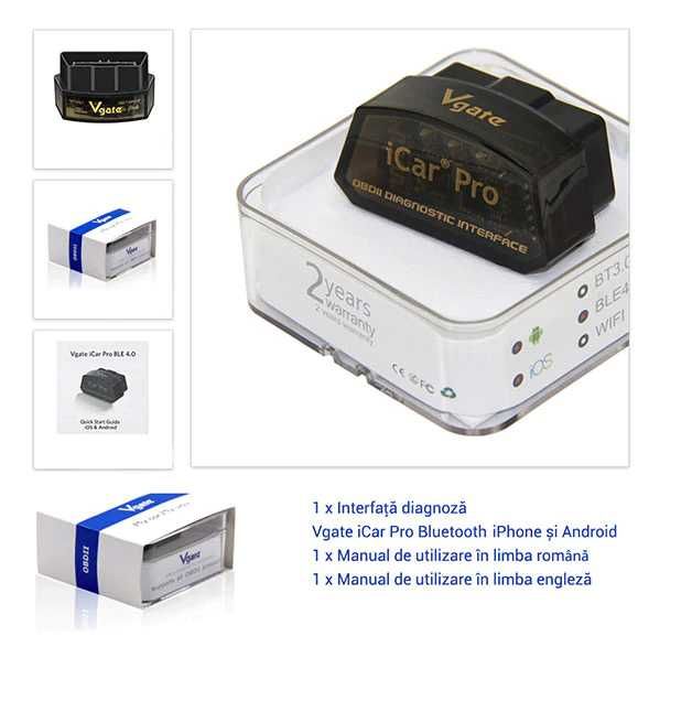Modul Diagnoza OBD2 Vgate iCar Pro Multimarca Wi-Fi, Android si iPhone