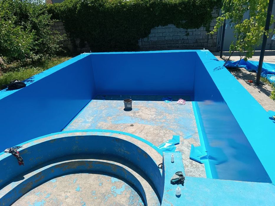 Баннер и тент. Чехол для бассёйна устанофка хизмати