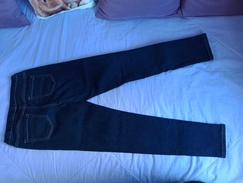 2 бр. Дълги Еластични Дънки за момиче + 1 бр. Къси Дънки, р-р 146-152