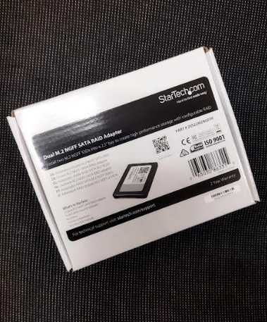 Адаптер StarTechcom Dual M.2 SATA RAID - 2x M.2 SSD към 2.5in SATA